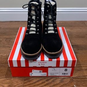 Crown and Ivy Naomi Suede Boots